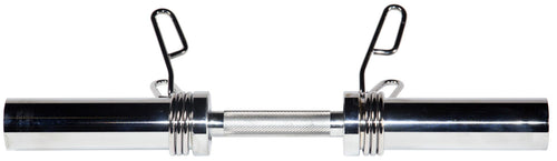 York Barbell 20″ Olympic Dumbbell Handle with Spring Clip Collars
