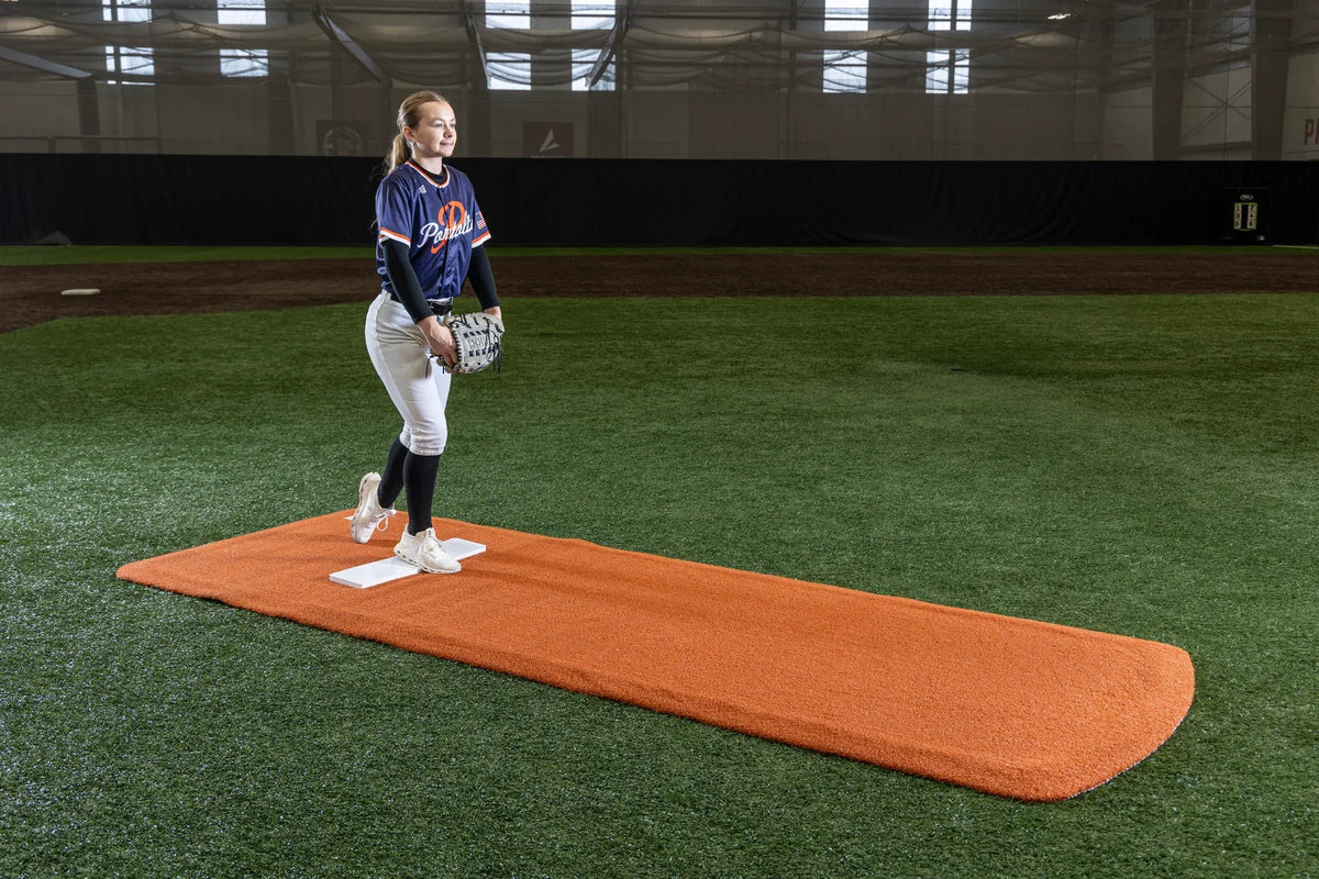 Portolite Baseball Pro Spiked Game Mat with No Lines-1