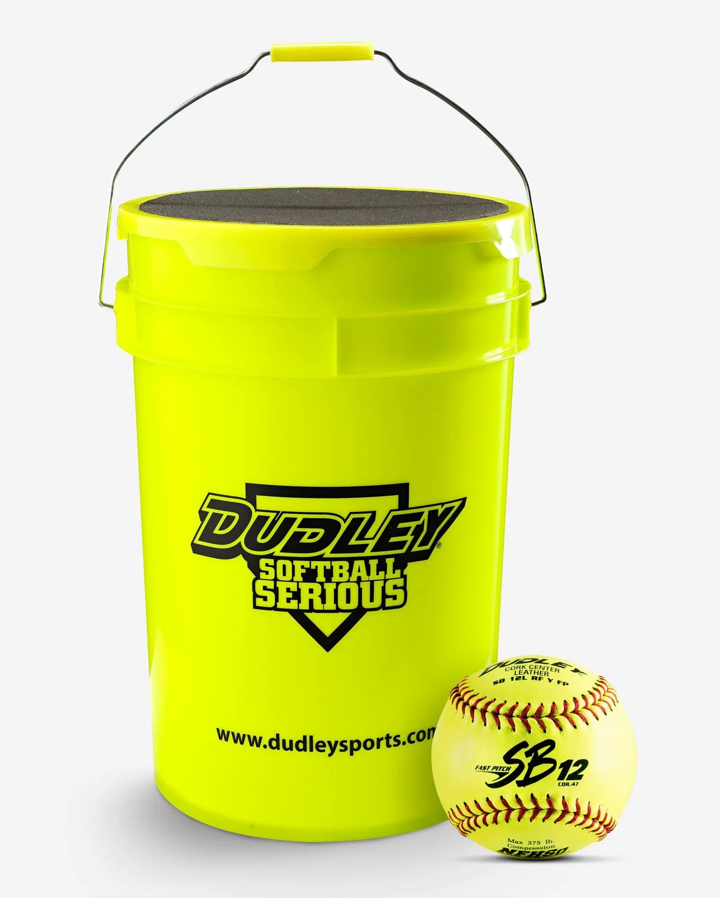 Dudley Softball Bucket of NFHS Fastpitch Game Softballs