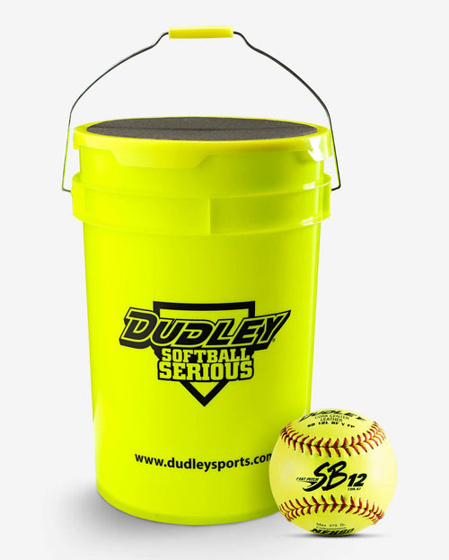 Dudley Softball Bucket of NFHS Fastpitch Game Softballs