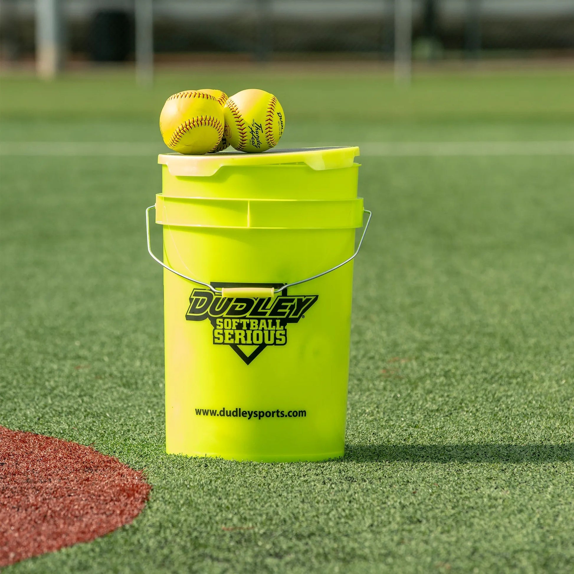 Dudley Softball Bucket of NFHS Fastpitch Game Softballs
