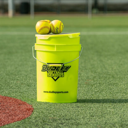 Dudley Softball Bucket of NFHS Fastpitch Game Softballs