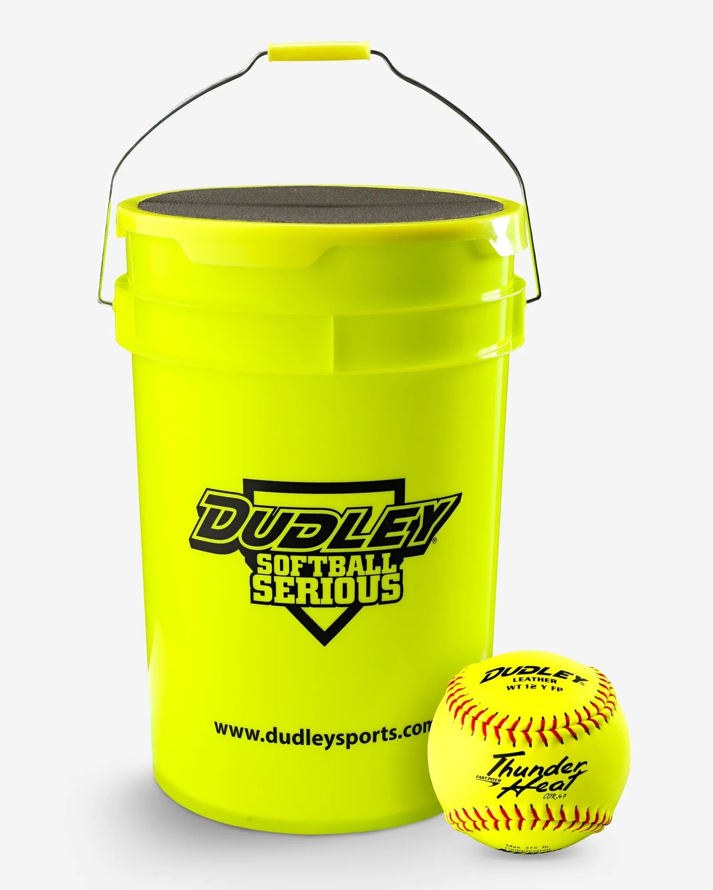 Dudley Softball Bucket of NFHS Fastpitch Game Softballs