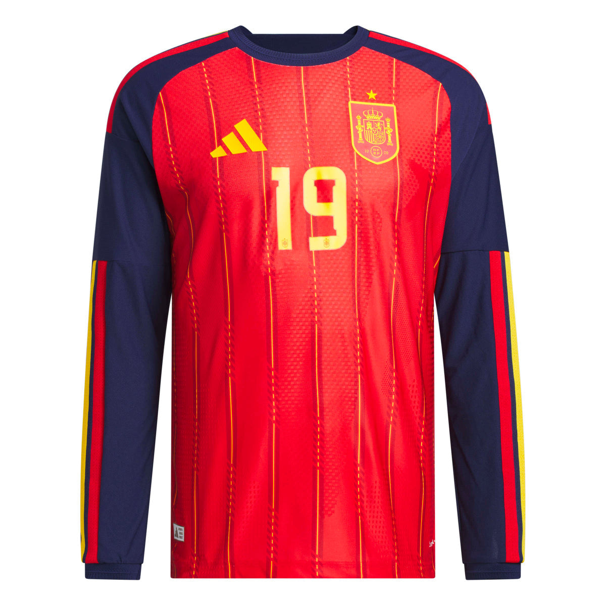 adidas Men's Spain 26 Home Authentic Long Sleeve Jersey