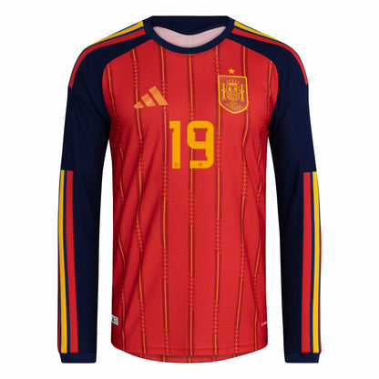 adidas Men's Spain 26 Home Authentic Long Sleeve Jersey
