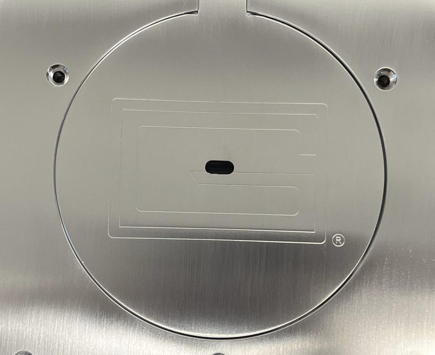 Gared 8 5/8” Chrome Floor Cover Plate - for 3.5" and 4" Sleeves