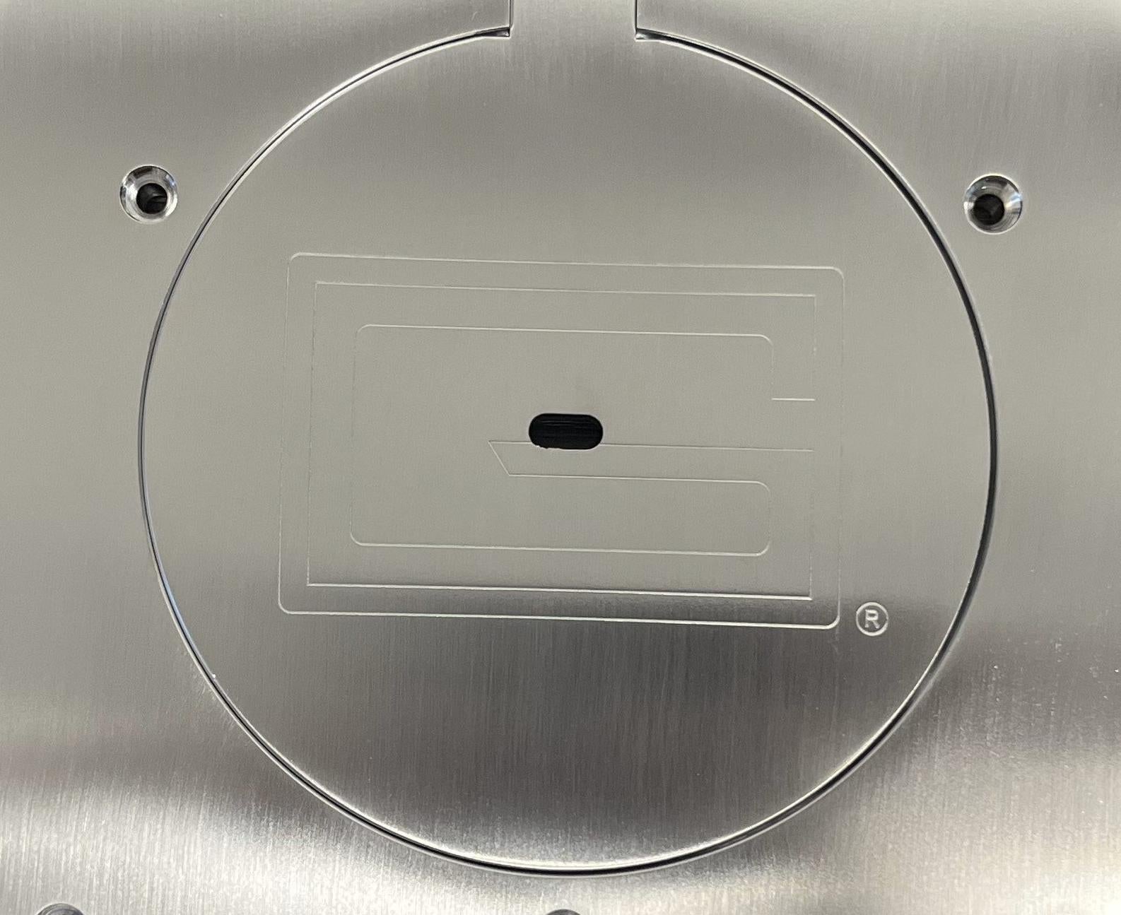 Gared 8 5/8” Chrome Floor Cover Plate - for 3.5" and 4" Sleeves