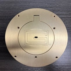 Gared 8 5/8” Brass Floor Cover Plate - for 3.5" and 4" sleeves