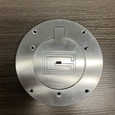 Gared 6 5/8” Chrome Floor Cover Plate