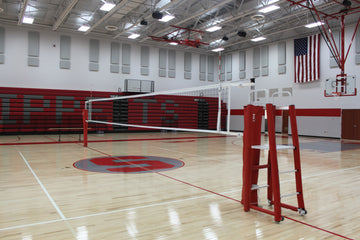 Gared Rallyline™ Scholastic Aluminum Telescopic One-Court Volleyball System