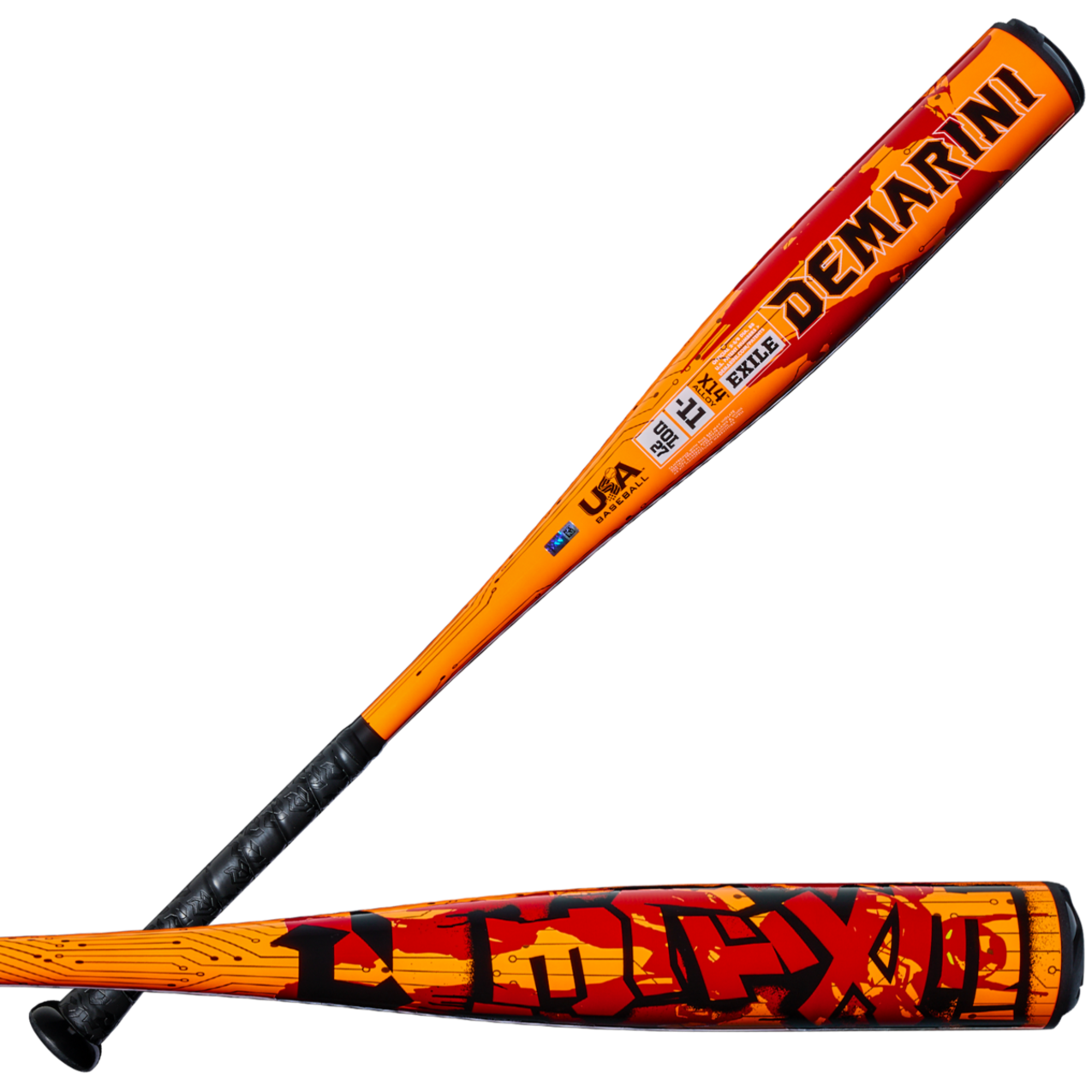 DeMarini Adult 2027 Exile -11 USA Baseball Bat