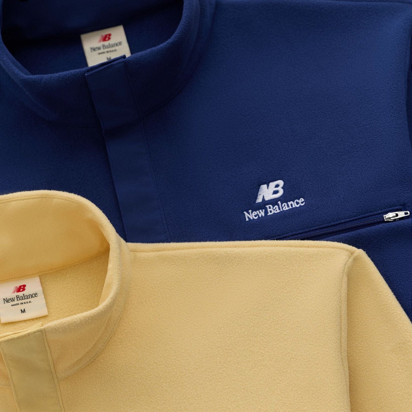 New Balance Men's Made in USA Snap Fleece Top