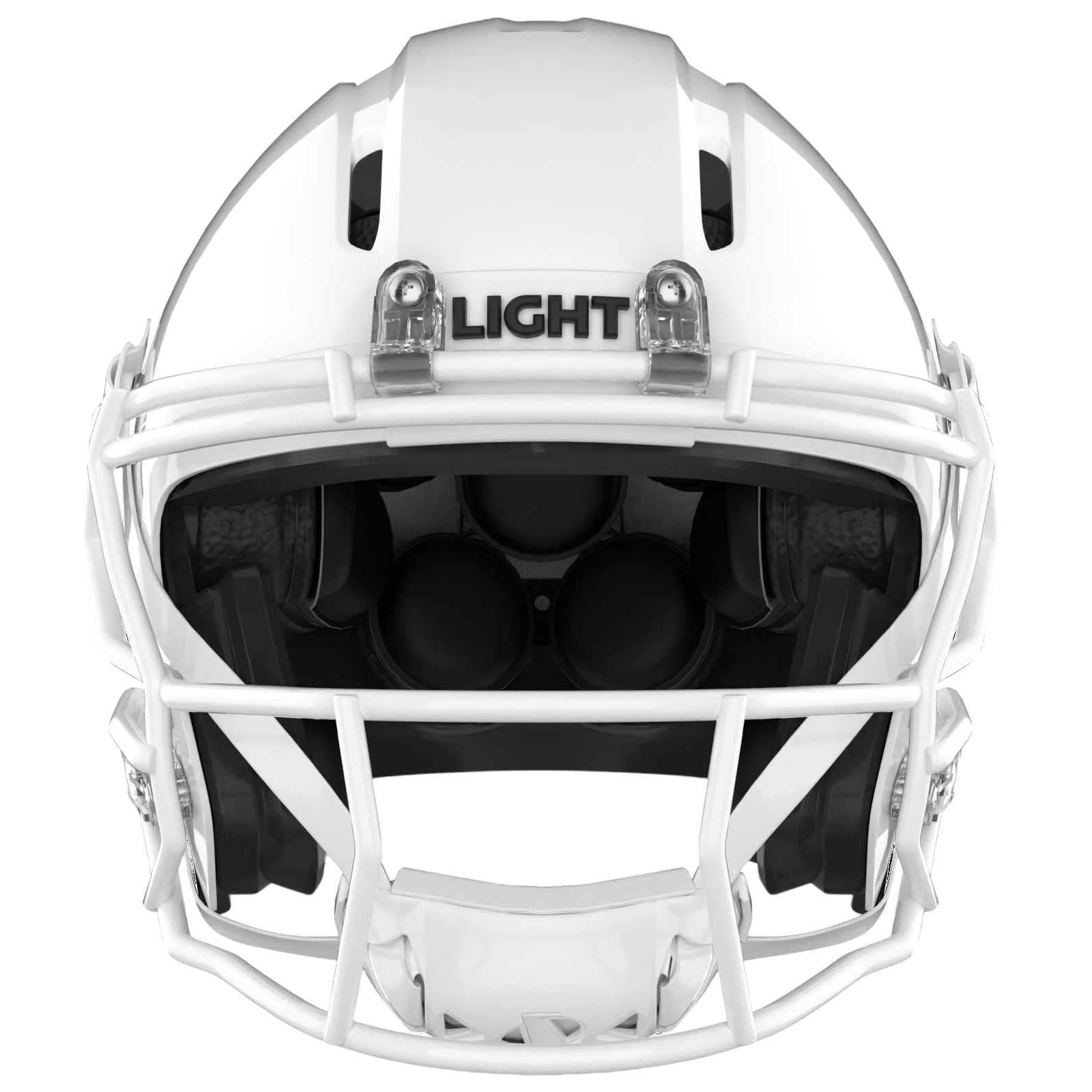 Light Helmets Youth Apache Lightning Football Helmet with Attached Facemask