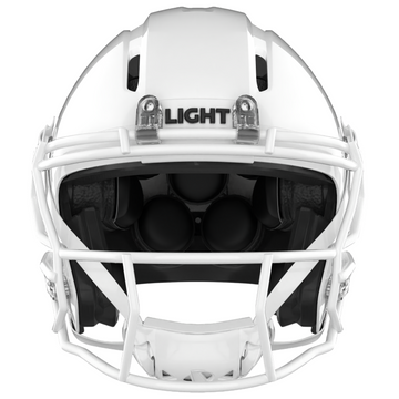 Light Helmets Youth Apache Lightning Football Helmet with Attached Facemask