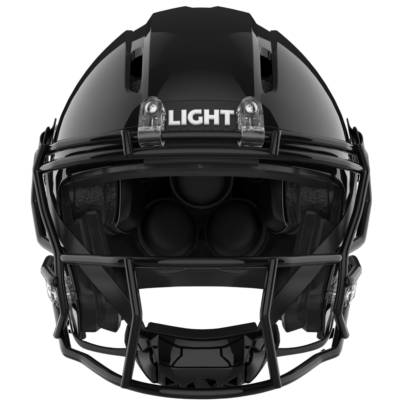 Light Helmets Youth Apache Lightning Football Helmet with Attached Facemask