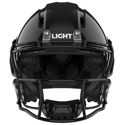 Light Helmets Youth Apache Lightning Football Helmet with Attached Facemask
