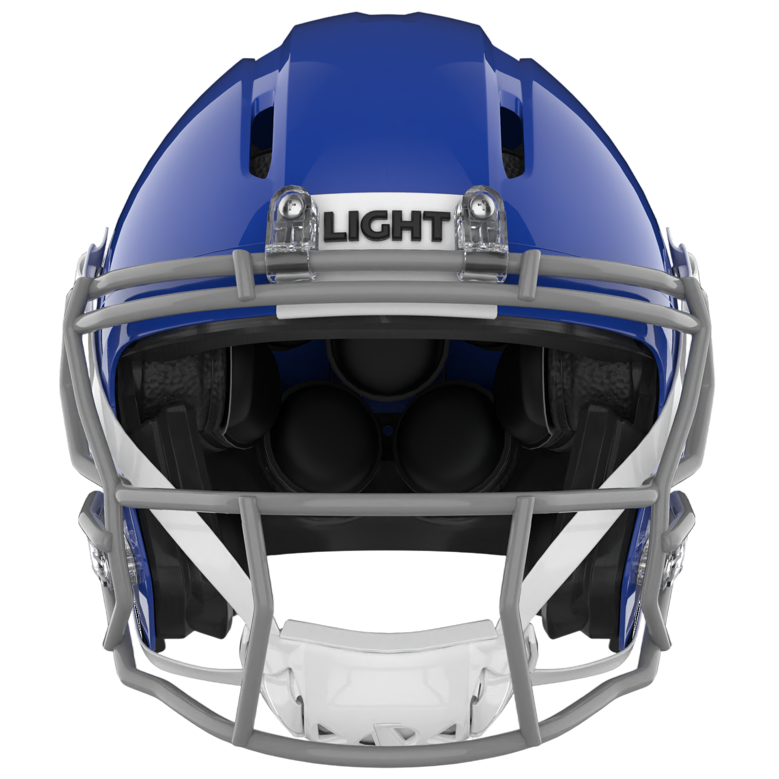 Light Helmets Youth Apache Lightning Football Helmet with Attached Facemask
