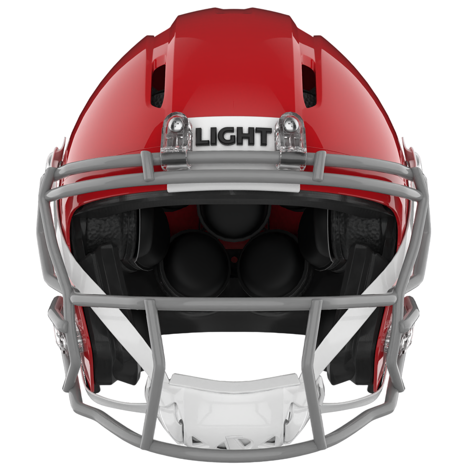 Light Helmets Youth Apache Lightning Football Helmet with Attached Facemask