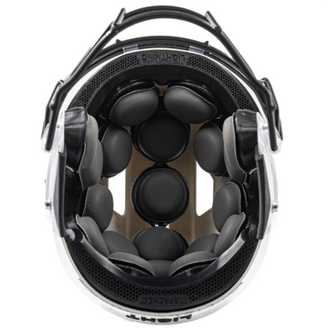 Light Helmets Youth Apache Lightning Football Helmet with Attached Facemask