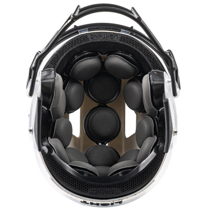 Light Helmets Youth Apache Lightning Football Helmet with Attached Facemask