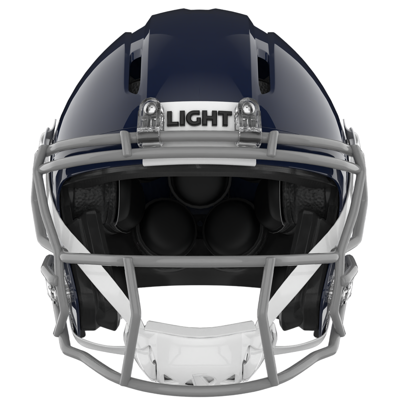 Light Helmets Youth Apache Lightning Football Helmet with Attached Facemask