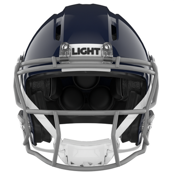 Light Helmets Youth Apache Lightning Football Helmet with Attached Facemask