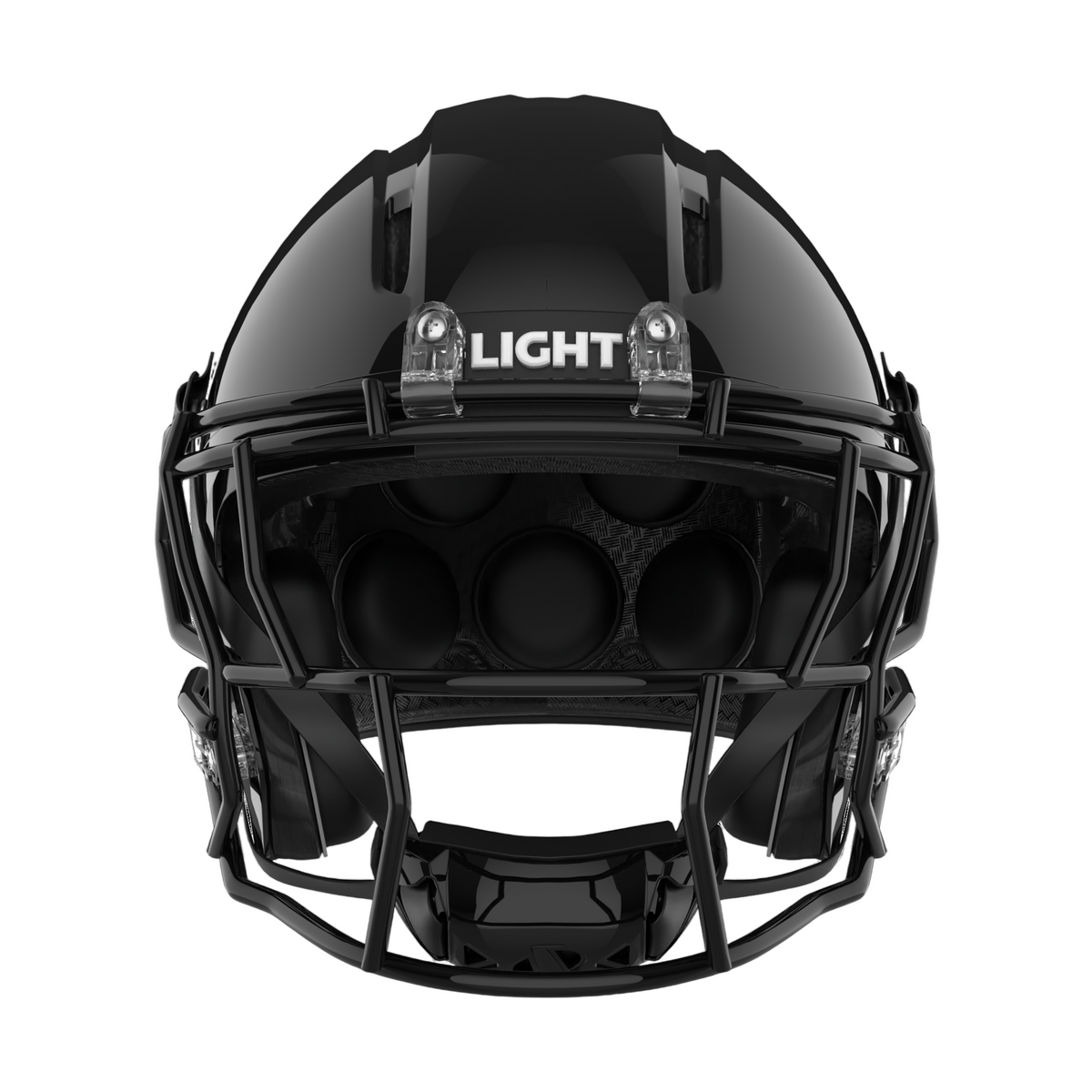 Light Helmets Adult Apache Tomahawk Football Helmet with Attached Facemask