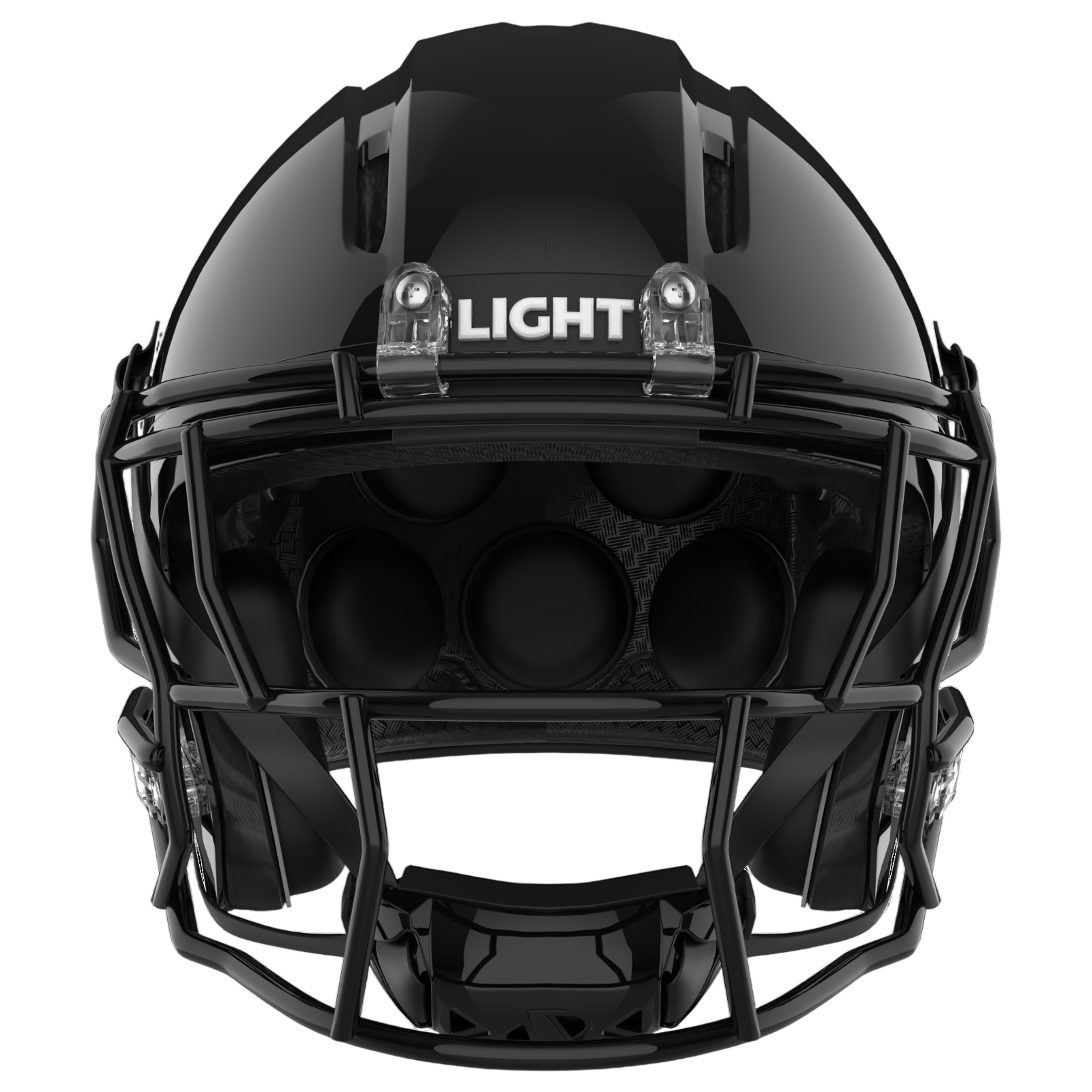 Light Helmets Adult Apache Tomahawk Football Helmet with Attached Facemask