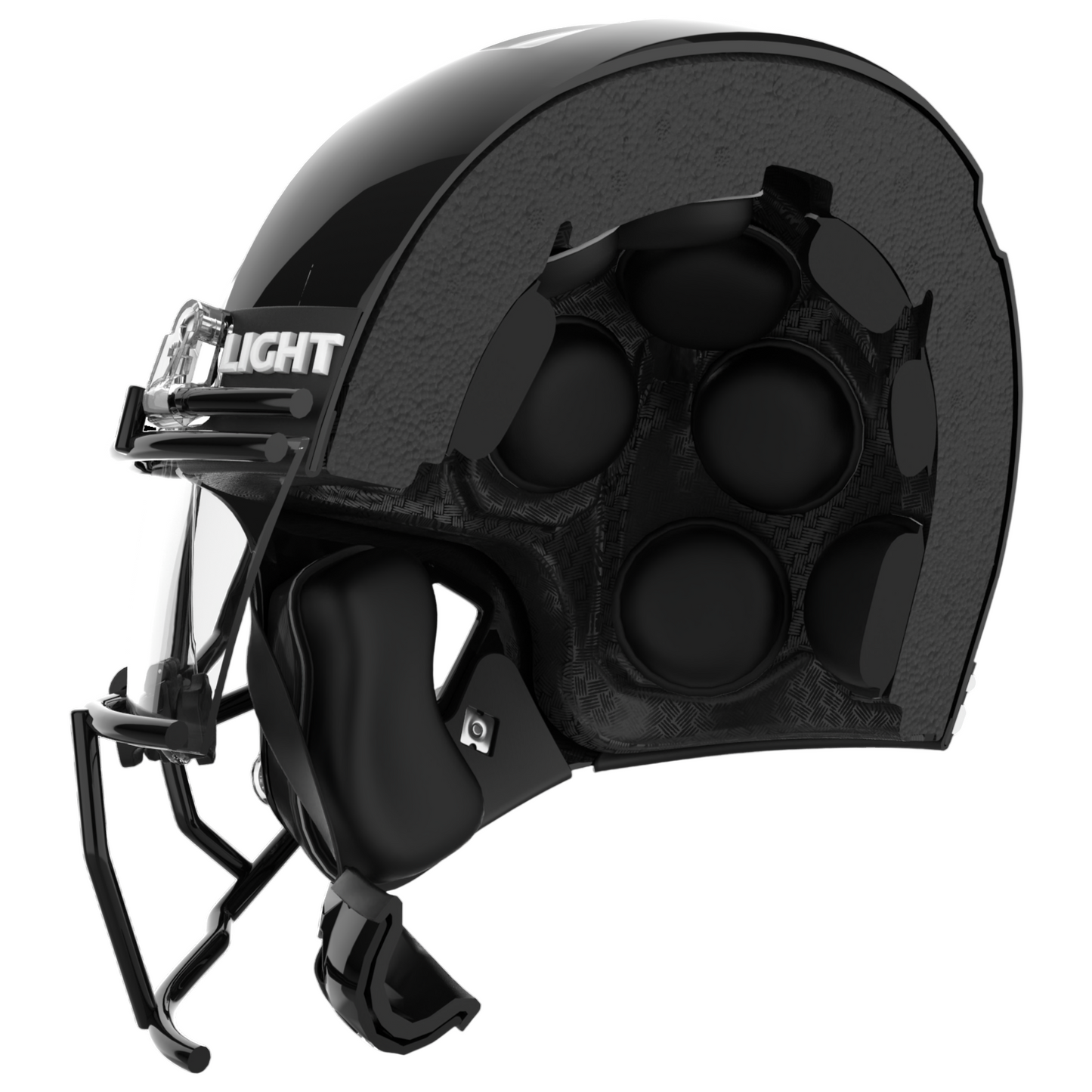 Light Helmets Adult Apache Tomahawk Football Helmet with Attached Facemask