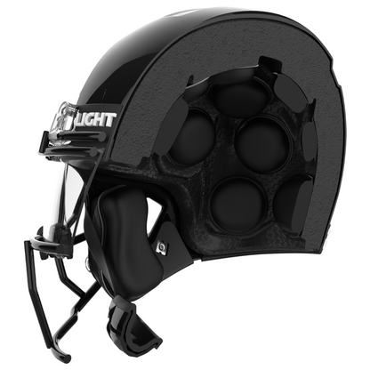 Light Helmets Adult Apache Tomahawk Football Helmet with Attached Facemask
