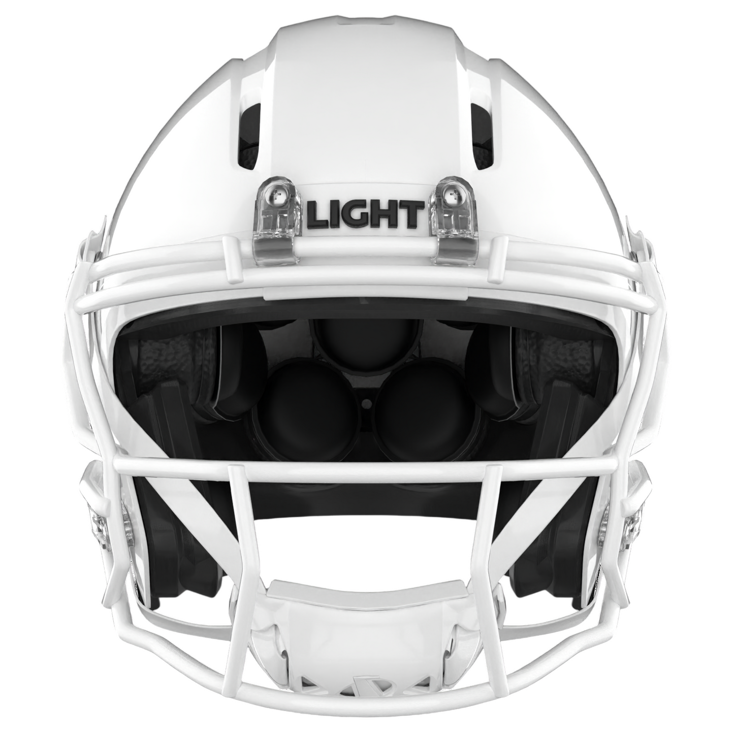 Light Helmets Adult Apache Lightning Football Helmet with Attached Facemask