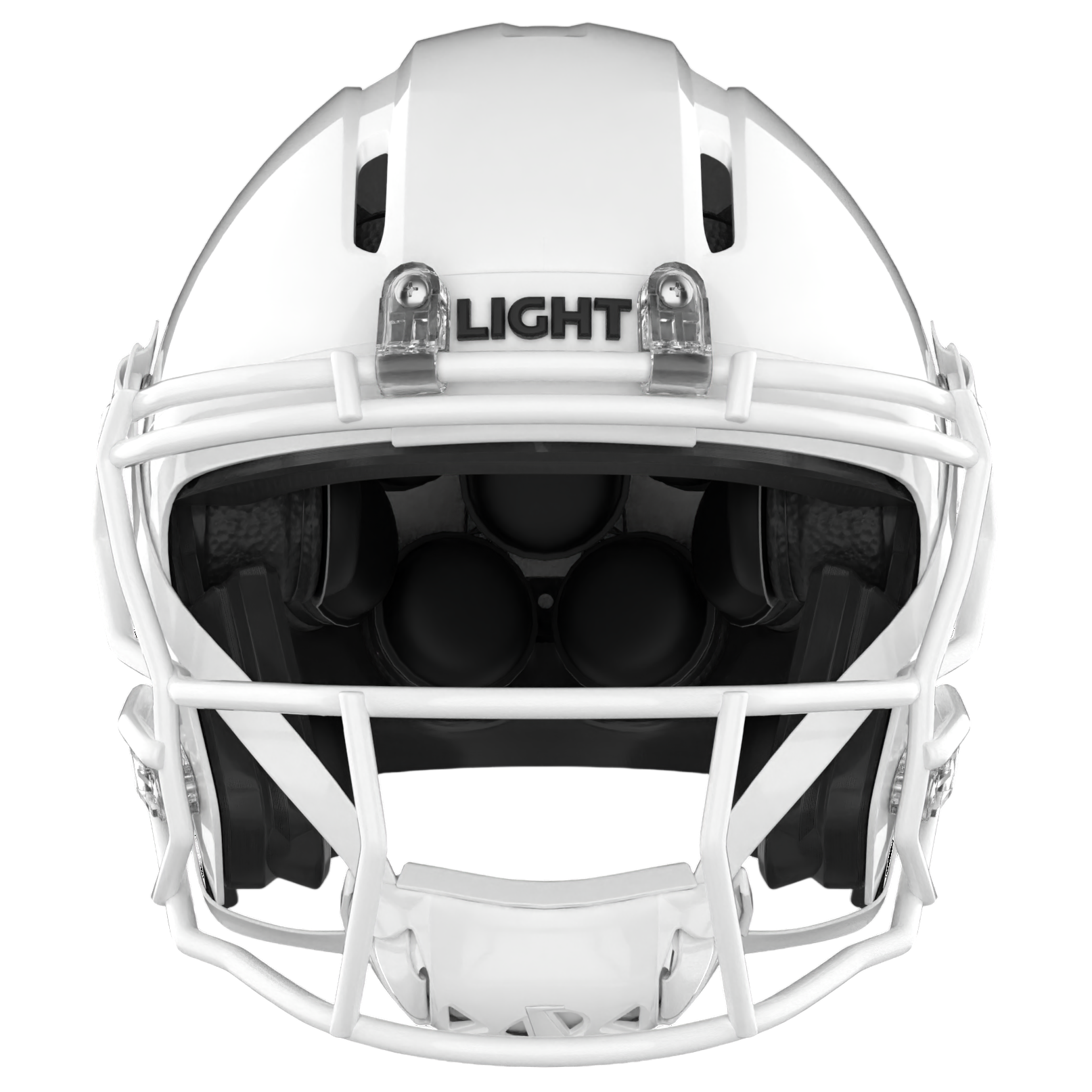 Light Helmets Adult Apache Lightning Football Helmet with Attached Facemask