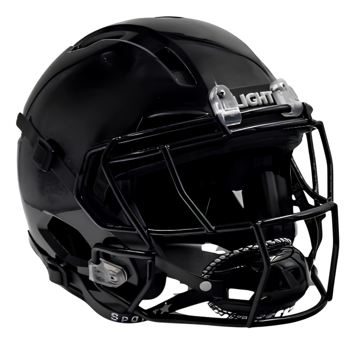 Light Helmets Adult Apache Lightning Football Helmet with Attached Facemask