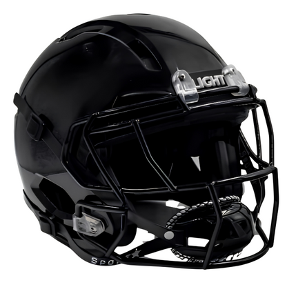 Light Helmets Adult Apache Lightning Football Helmet with Attached Facemask