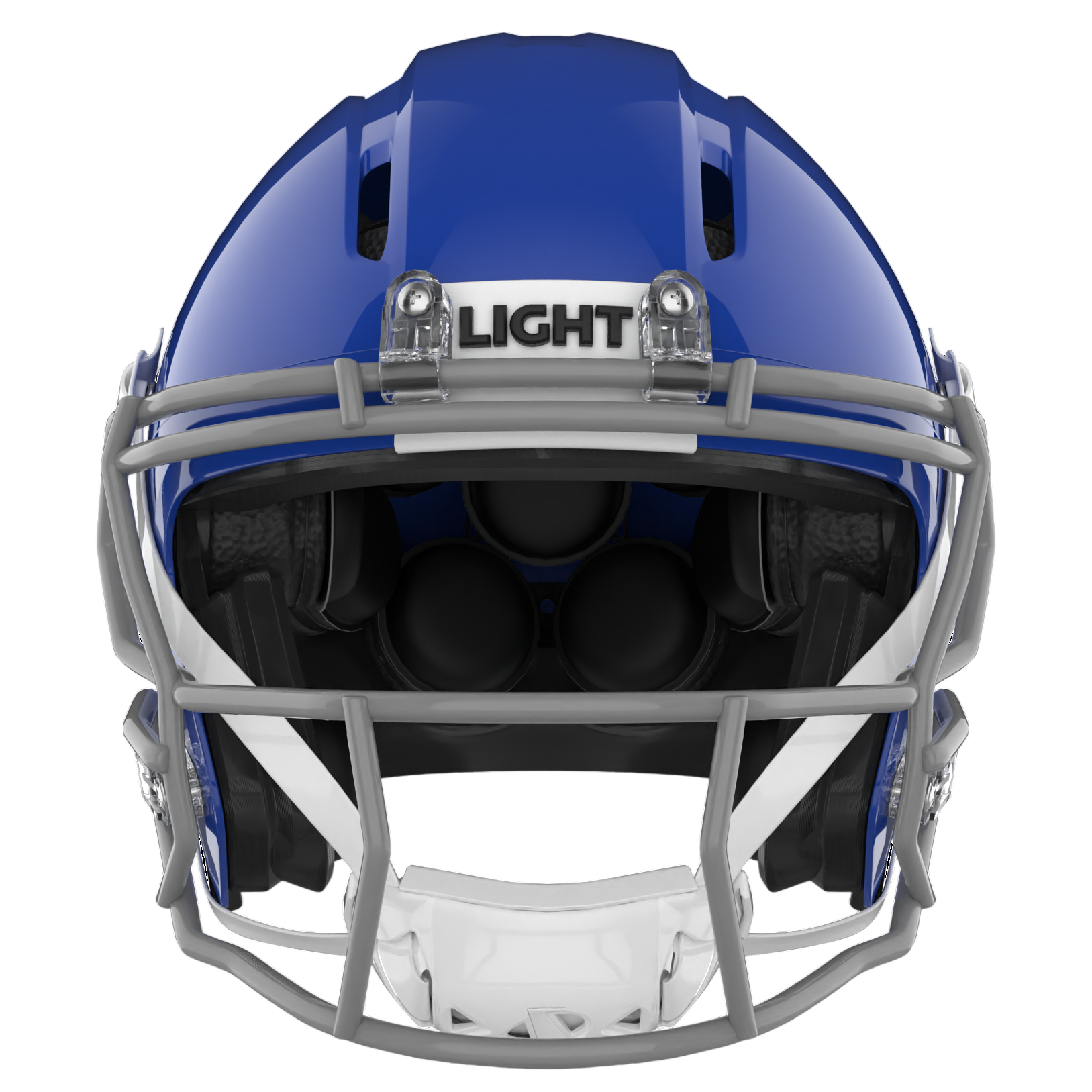 Light Helmets Adult Apache Lightning Football Helmet with Attached Facemask