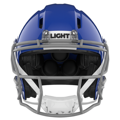 Light Helmets Adult Apache Lightning Football Helmet with Attached Facemask