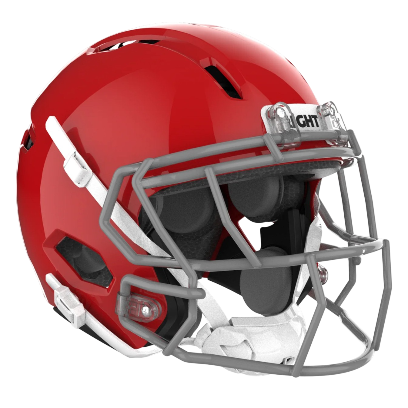 Light Helmets Adult Apache Lightning Football Helmet with Attached Facemask