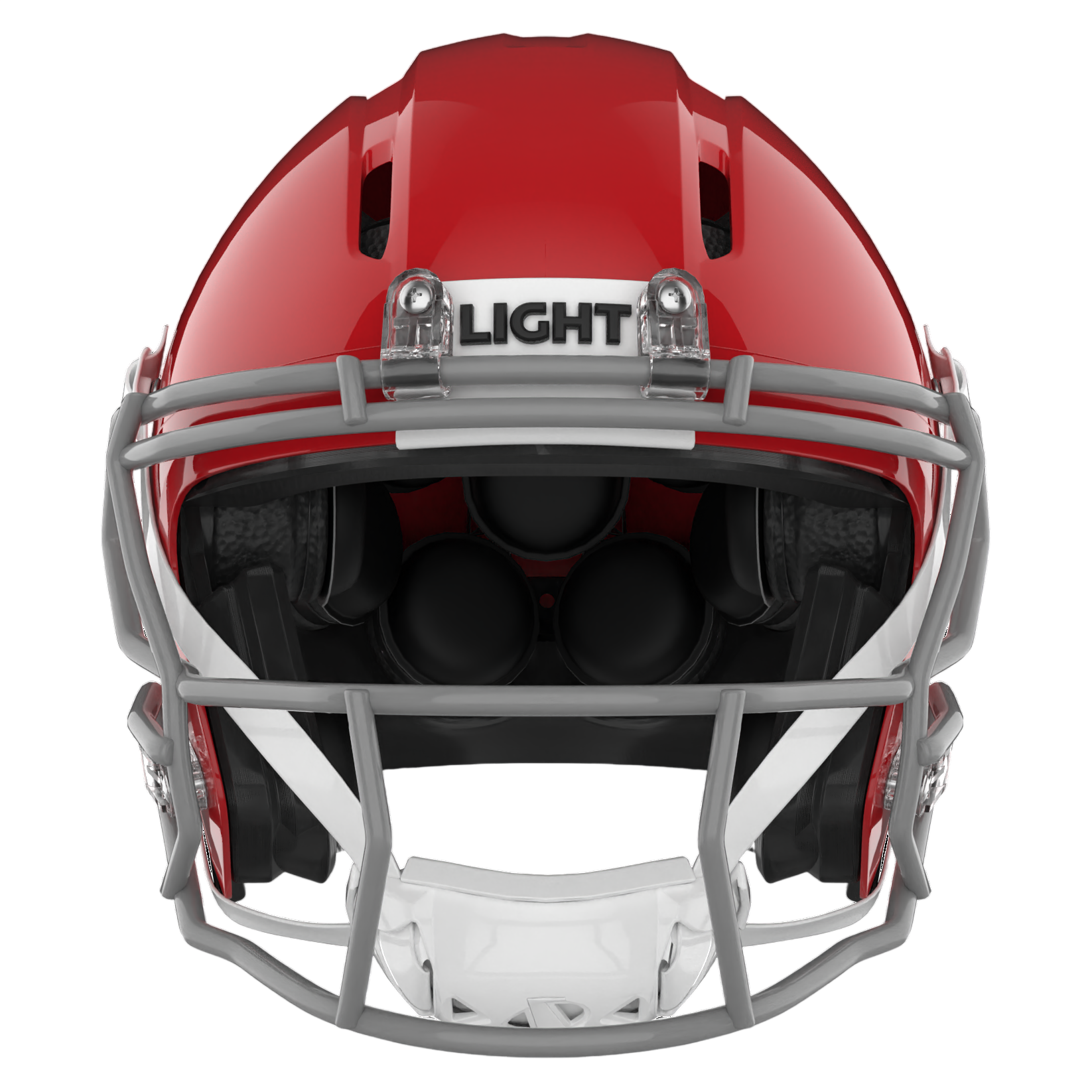 Light Helmets Adult Apache Lightning Football Helmet with Attached Facemask