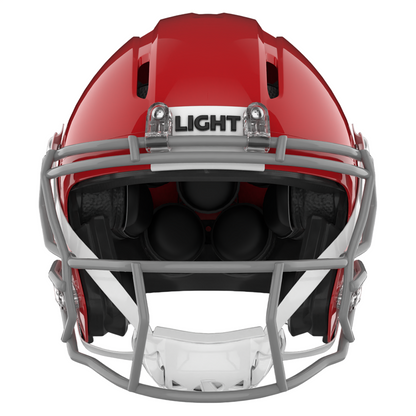 Light Helmets Adult Apache Lightning Football Helmet with Attached Facemask