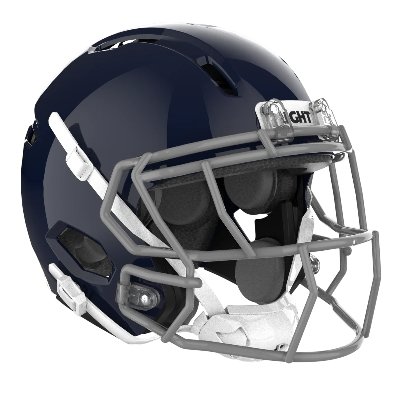 Light Helmets Adult Apache Lightning Football Helmet with Attached Facemask