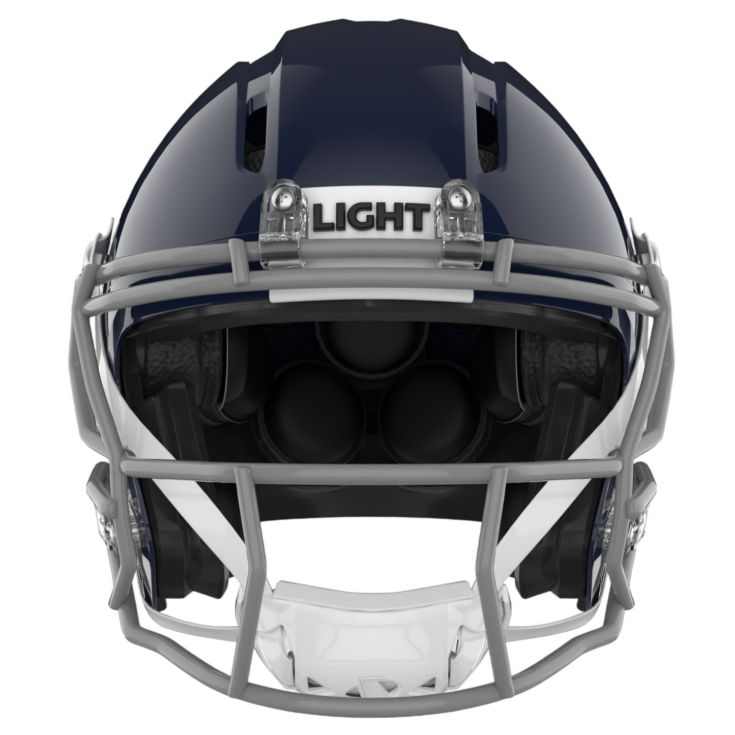 Light Helmets Adult Apache Lightning Football Helmet with Attached Facemask