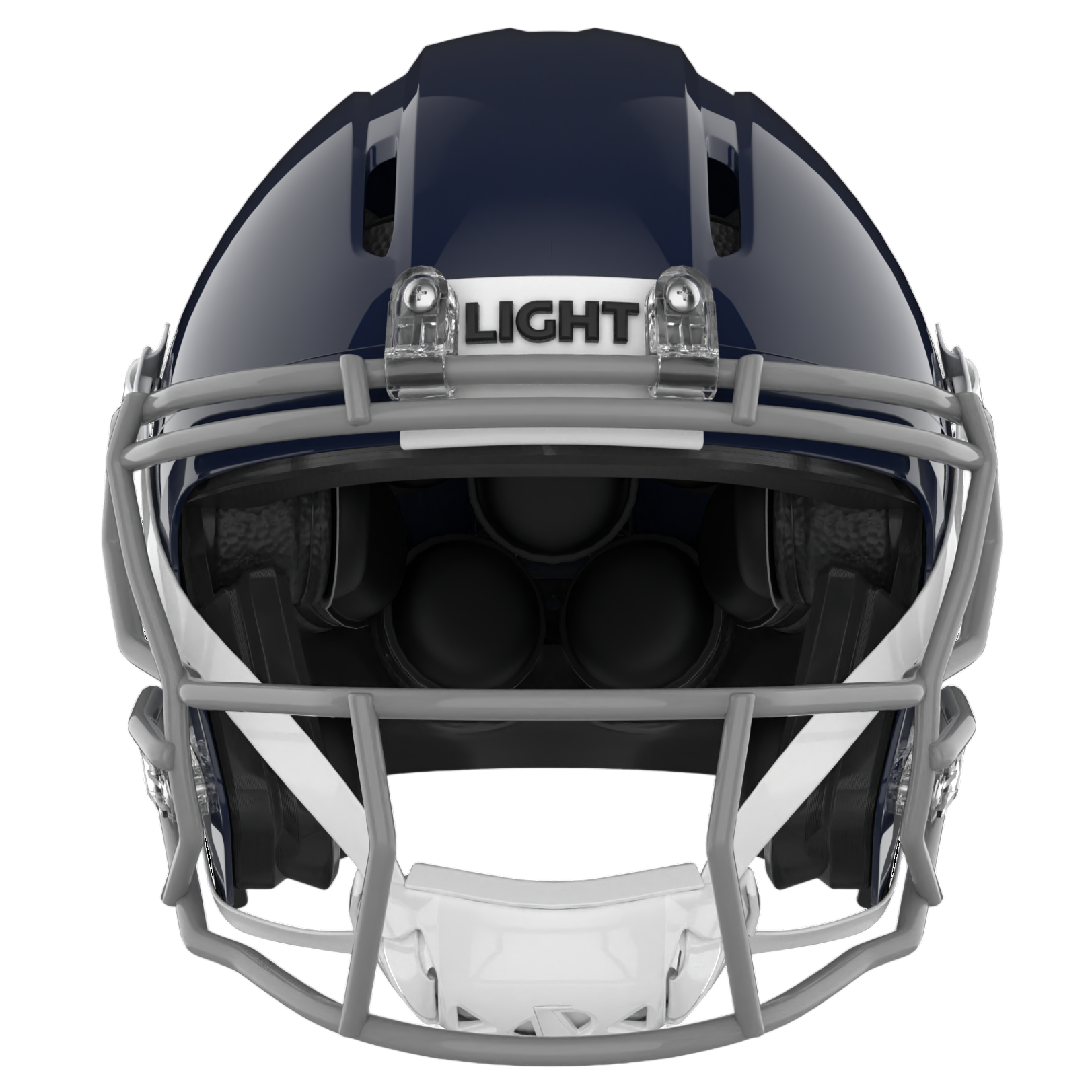 Light Helmets Adult Apache Lightning Football Helmet with Attached Facemask