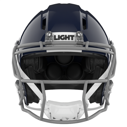 Light Helmets Adult Apache Lightning Football Helmet with Attached Facemask