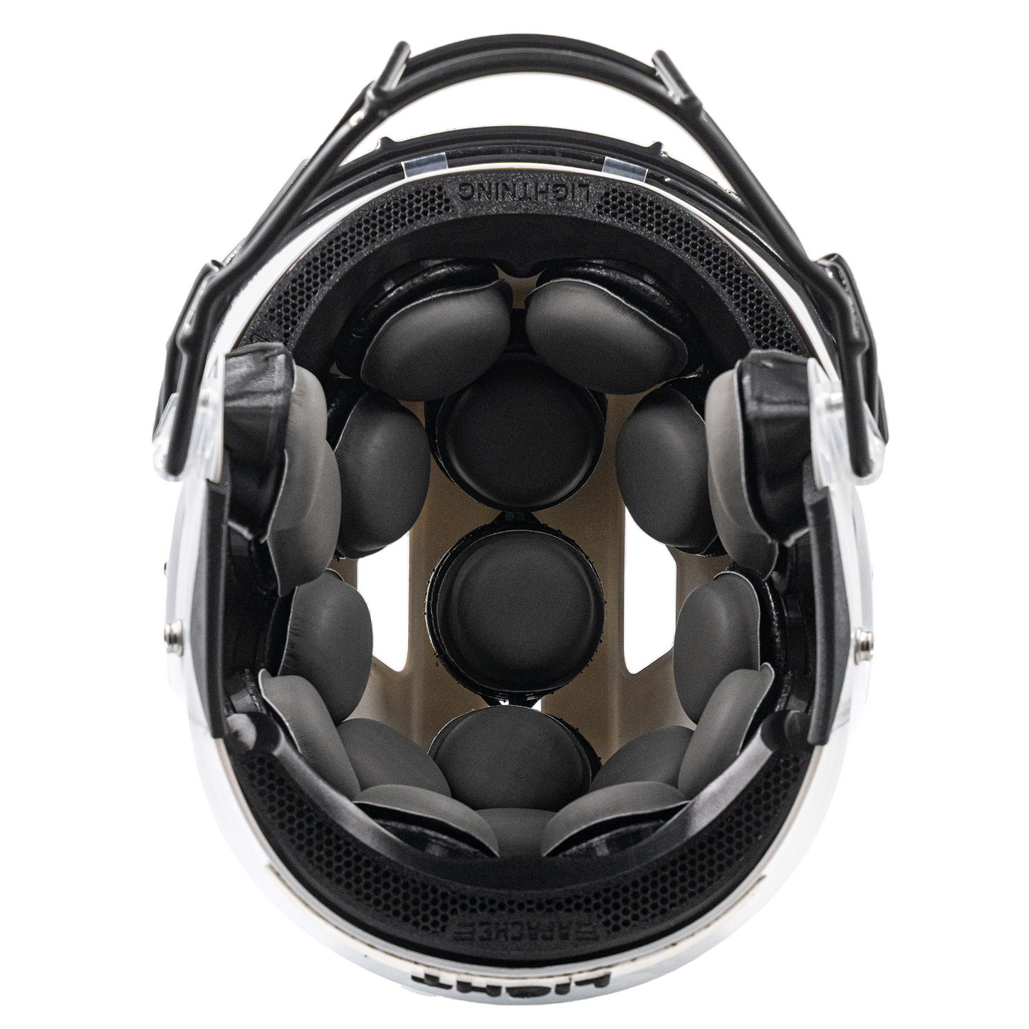 Light Helmets Adult Apache Lightning Football Helmet with Attached Facemask
