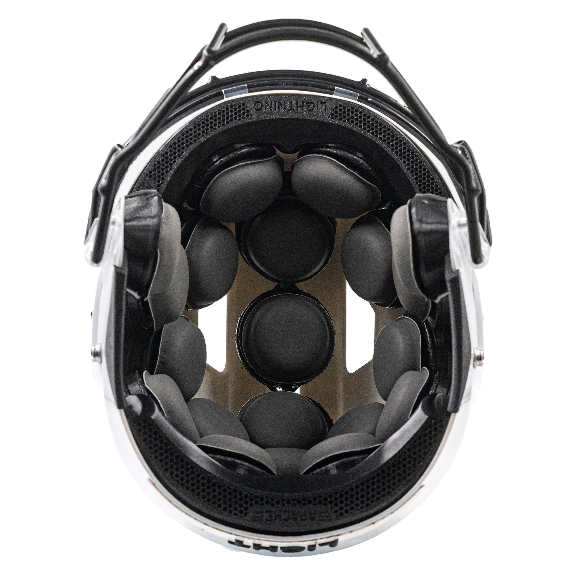 Light Helmets Adult Apache Lightning Football Helmet with Attached Facemask