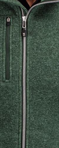 Cutter & Buck Men's Mainsail Sweater-Knit Full Zip Hooded Jacket