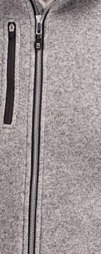 Cutter & Buck Men's Mainsail Sweater-Knit Full Zip Hooded Jacket