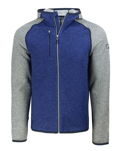 Cutter & Buck Men's Mainsail Sweater-Knit Full Zip Hooded Jacket
