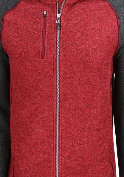 Cutter & Buck Men's Mainsail Sweater-Knit Full Zip Hooded Jacket