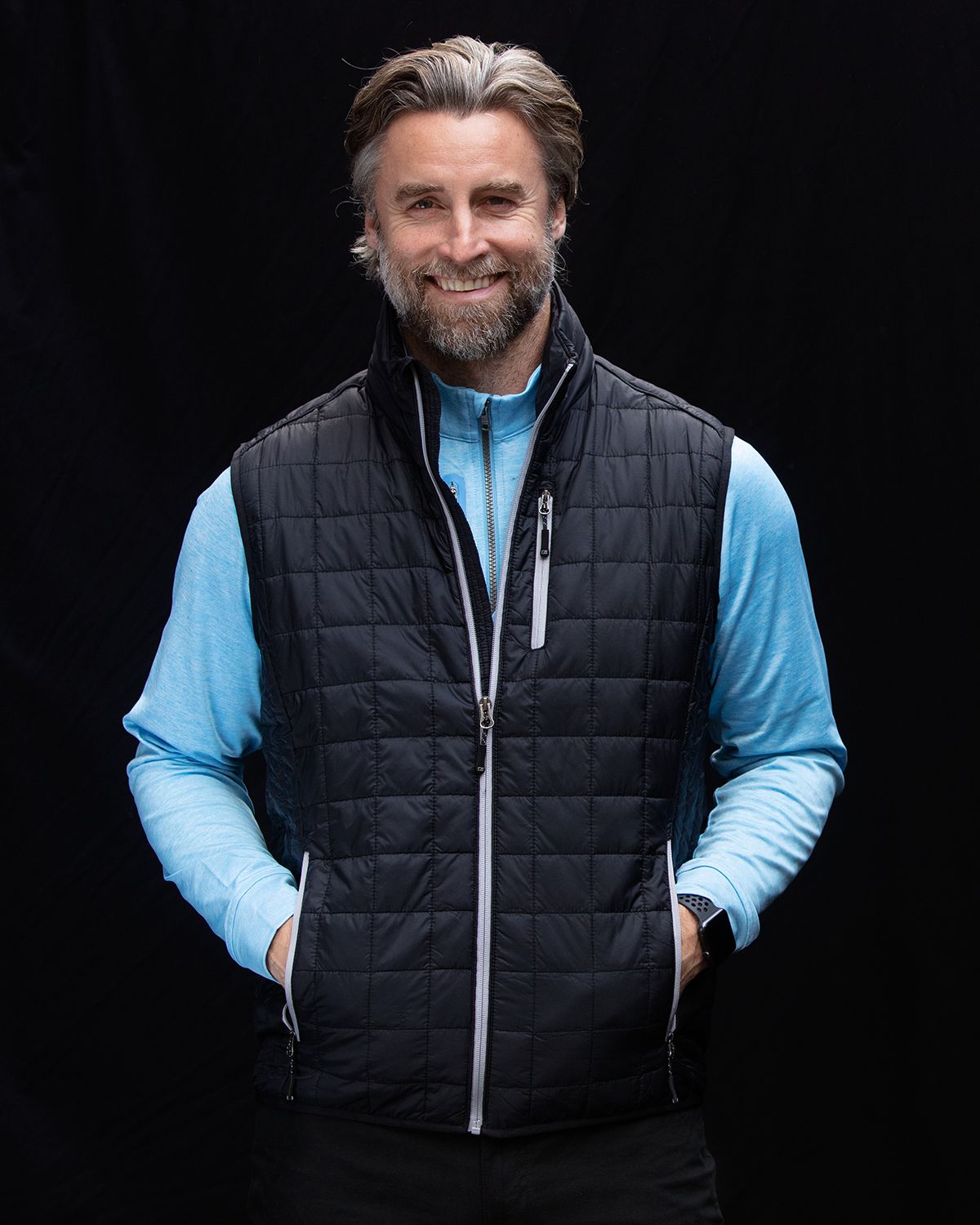 Cutter & Buck Men's Rainier Big & Tall Full Zip Vest
